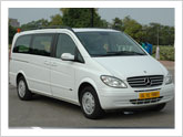 hire 7 seated mercedees benz viano van on rent in delhi NCR